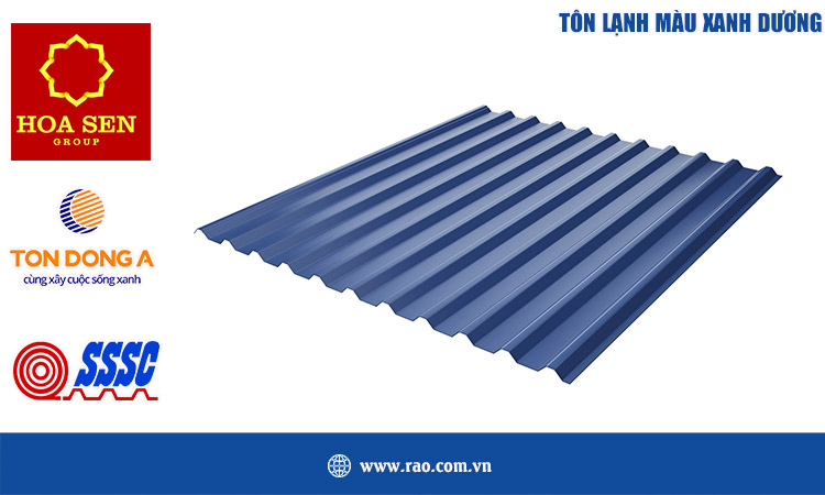 Tôn lạnh màu xanh dương