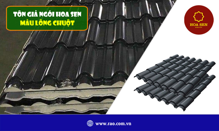 Tôn giả ngói Hoa Sen màu lông chuột