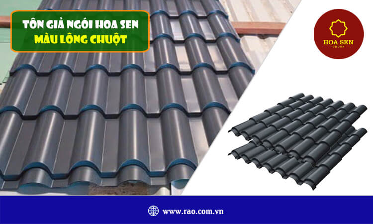 Tôn giả ngói Hoa Sen màu lông chuột